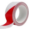 Floor Marking Tape Red and White Front Angle In Use