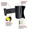 Wall-Mounted Retractable Barrier Features