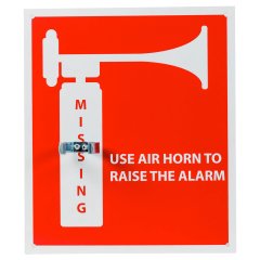 Air Horn Sign with Bracket