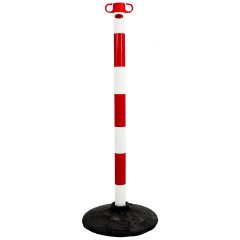 JSP Barrier Posts & Bases Kit Red and White Front