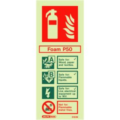 P50 Foam Fire Extinguisher Sign - Portrait