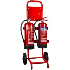 Site Alarm Extinguisher Trolley - Extinguishers Not Included