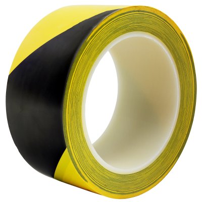Floor Marking Tape Yellow and Black Front Angle