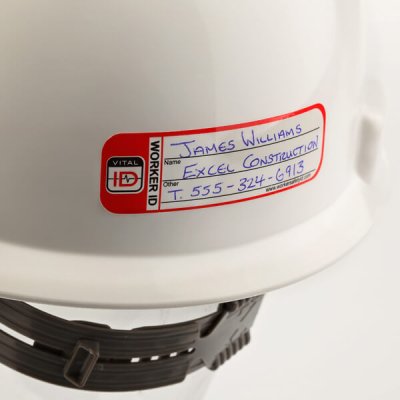 Temporary Hard Hat ID Stickers