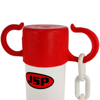 JSP Barrier Posts & Bases Kit Red and White Top