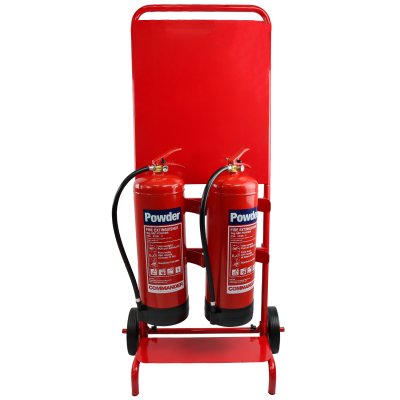 Budget Fire Extinguisher Trolley in use