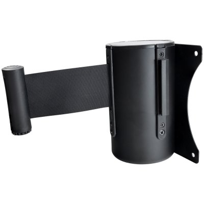 Wall-Mounted Retractable Barrier - 5m Black Belt