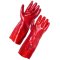 red pvc gauntlets