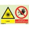 Shop our Warning Laser No Entry Unauthorized Personnel 7489