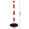 JSP Barrier Posts & Bases Kit Red and White Measurements