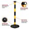 JSP Barrier Posts & Bases Kit Black and Yellow Features