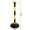 Post & Chain Barrier Kits Yellow and Black Measurements